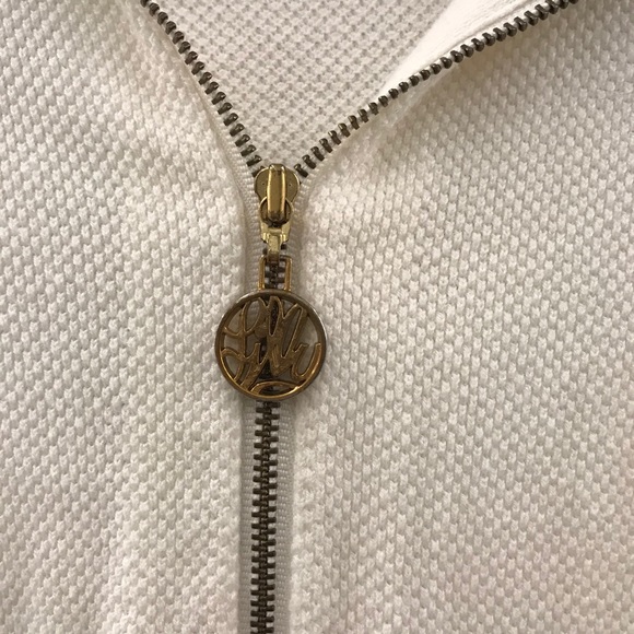 Lilly Pulitzer Cream Josephine Zip Up Knit Hoodie - Picture 3 of 9